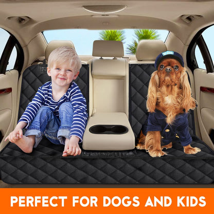 Waterproof dog car seat cover for back seat protection