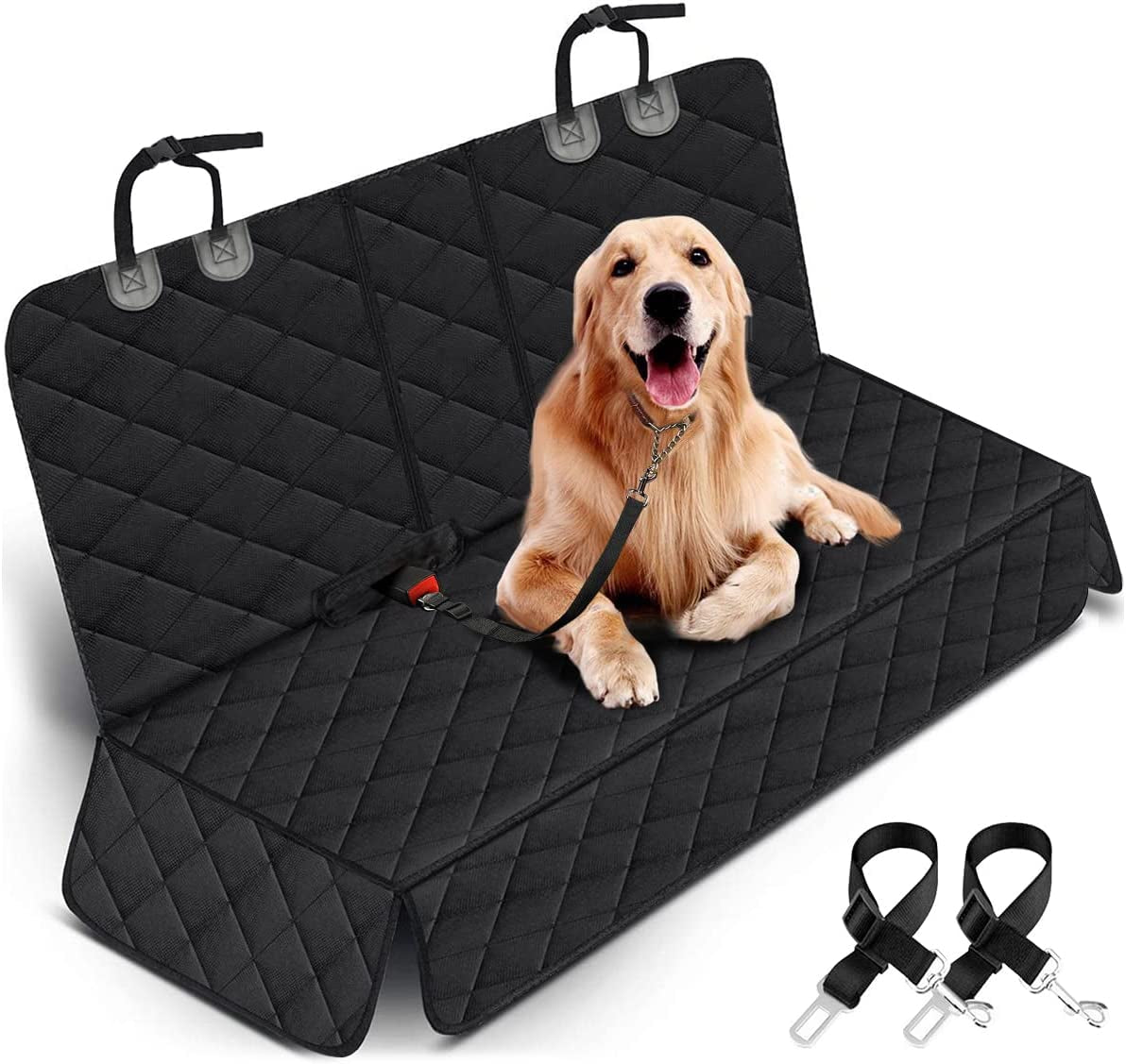Waterproof dog car seat cover for back seat protection